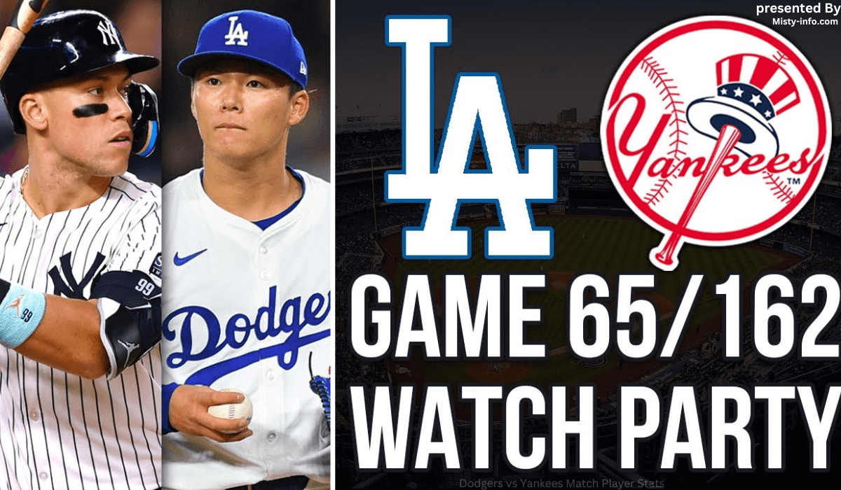 Dodgers vs Yankees Match Player Stats