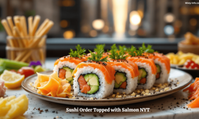 Sushi Order Topped with Salmon NYT