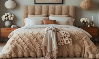 Boucle Bed Decor
